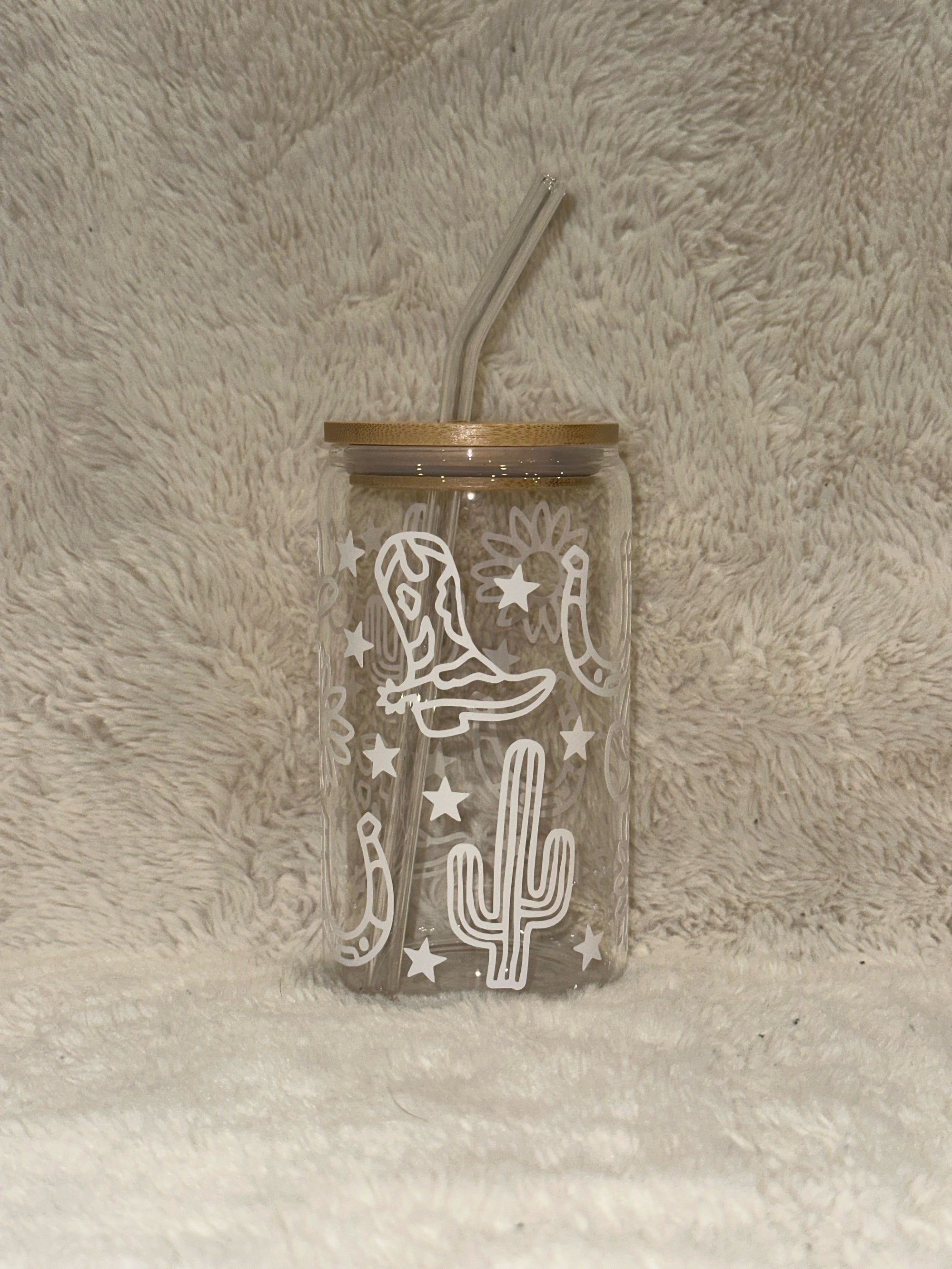 Western 16oz Glass Tumbler