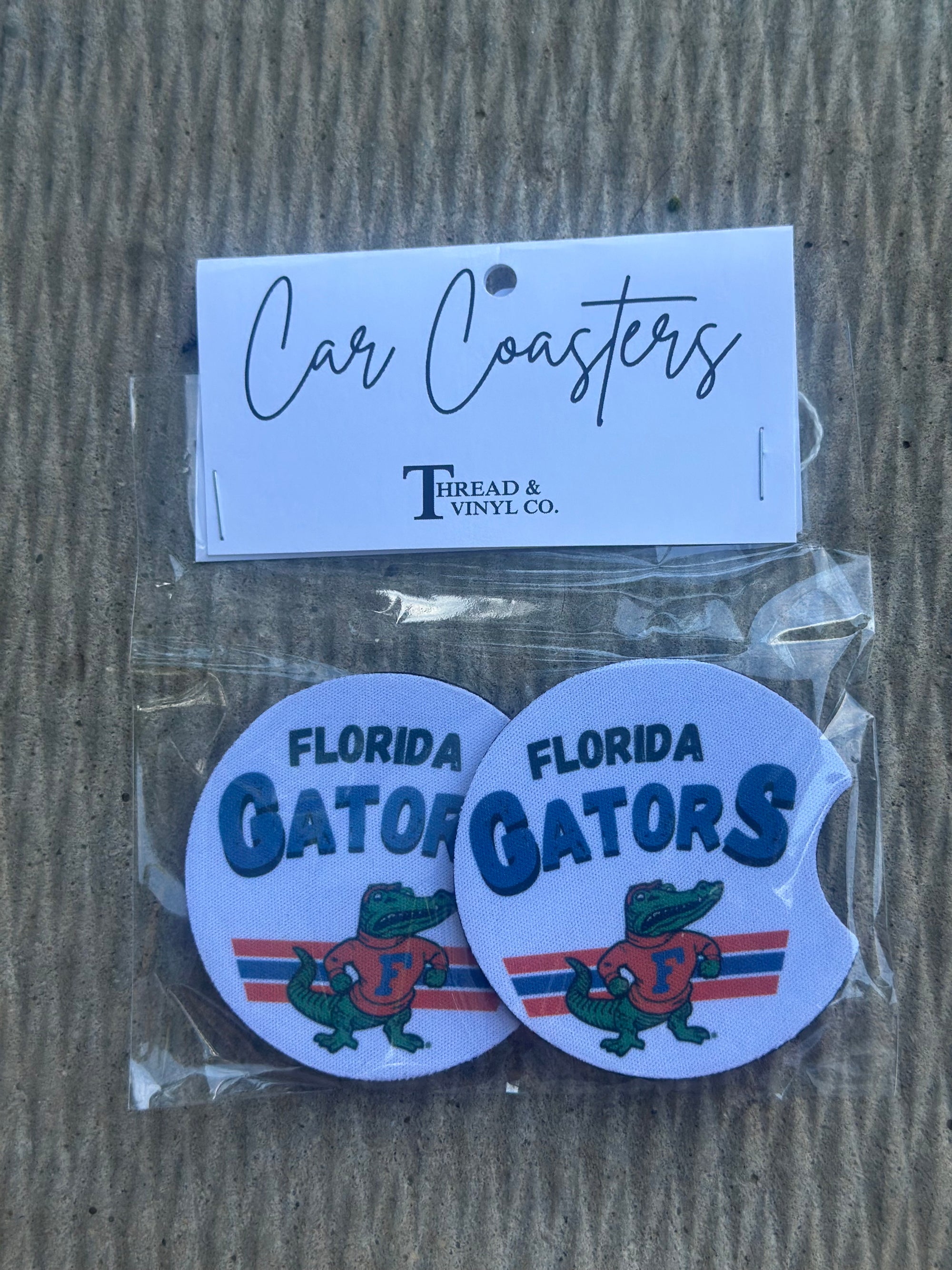 Florida Gators w/ Mascot Car Coasters