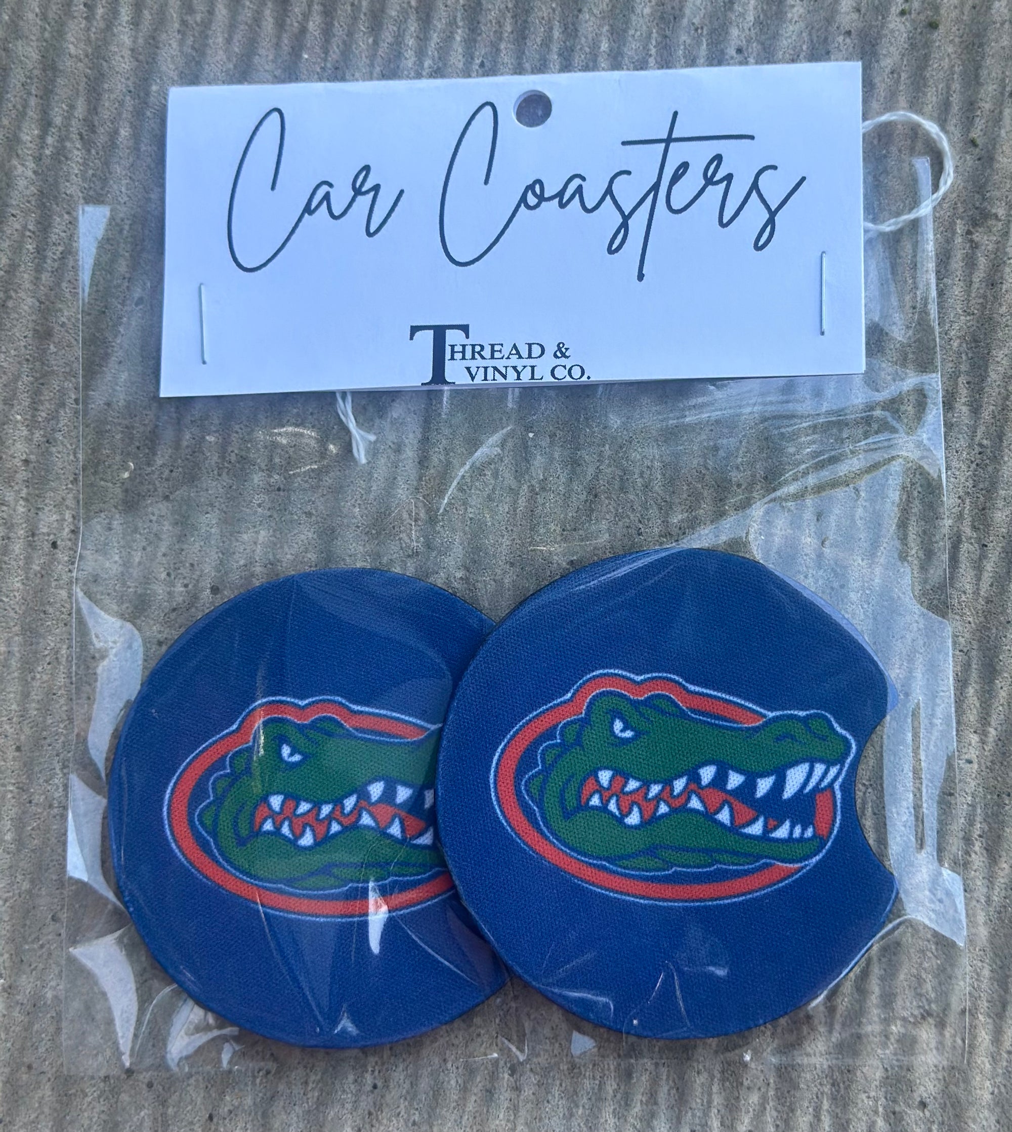 Blue Florida Gators Car Coasters