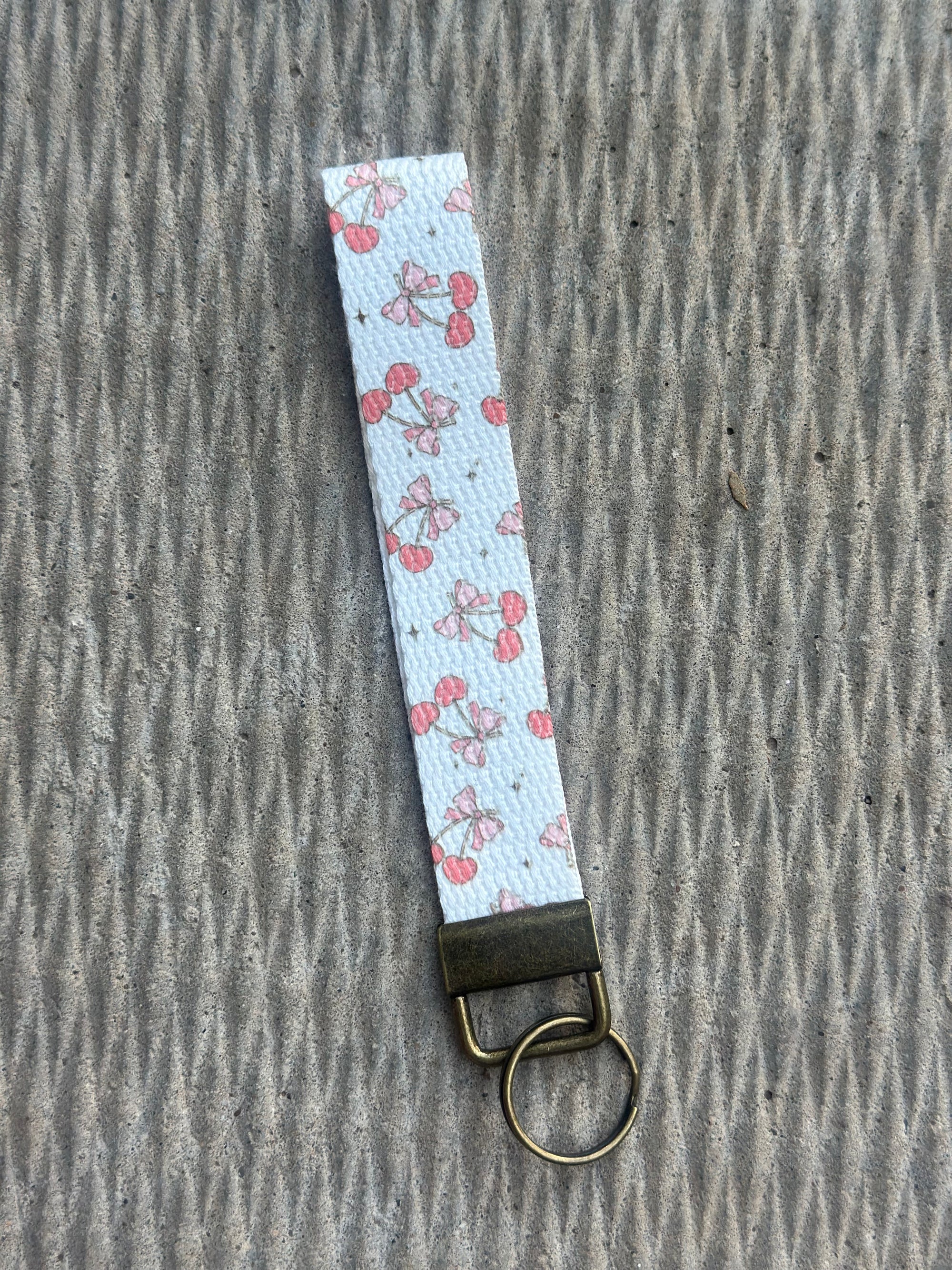 Cherries & Bows Keychain