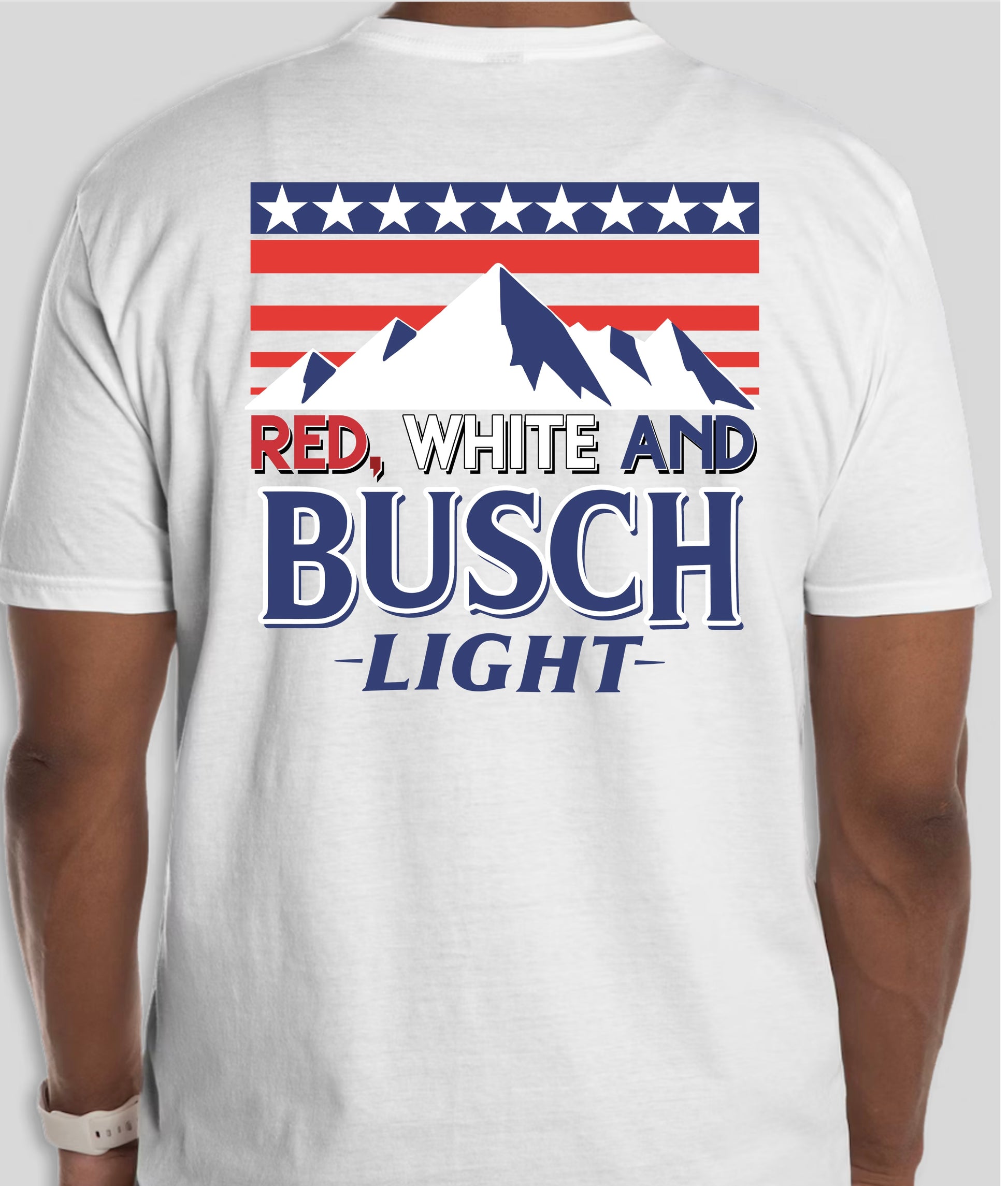 Red White and Busch Light Shirt