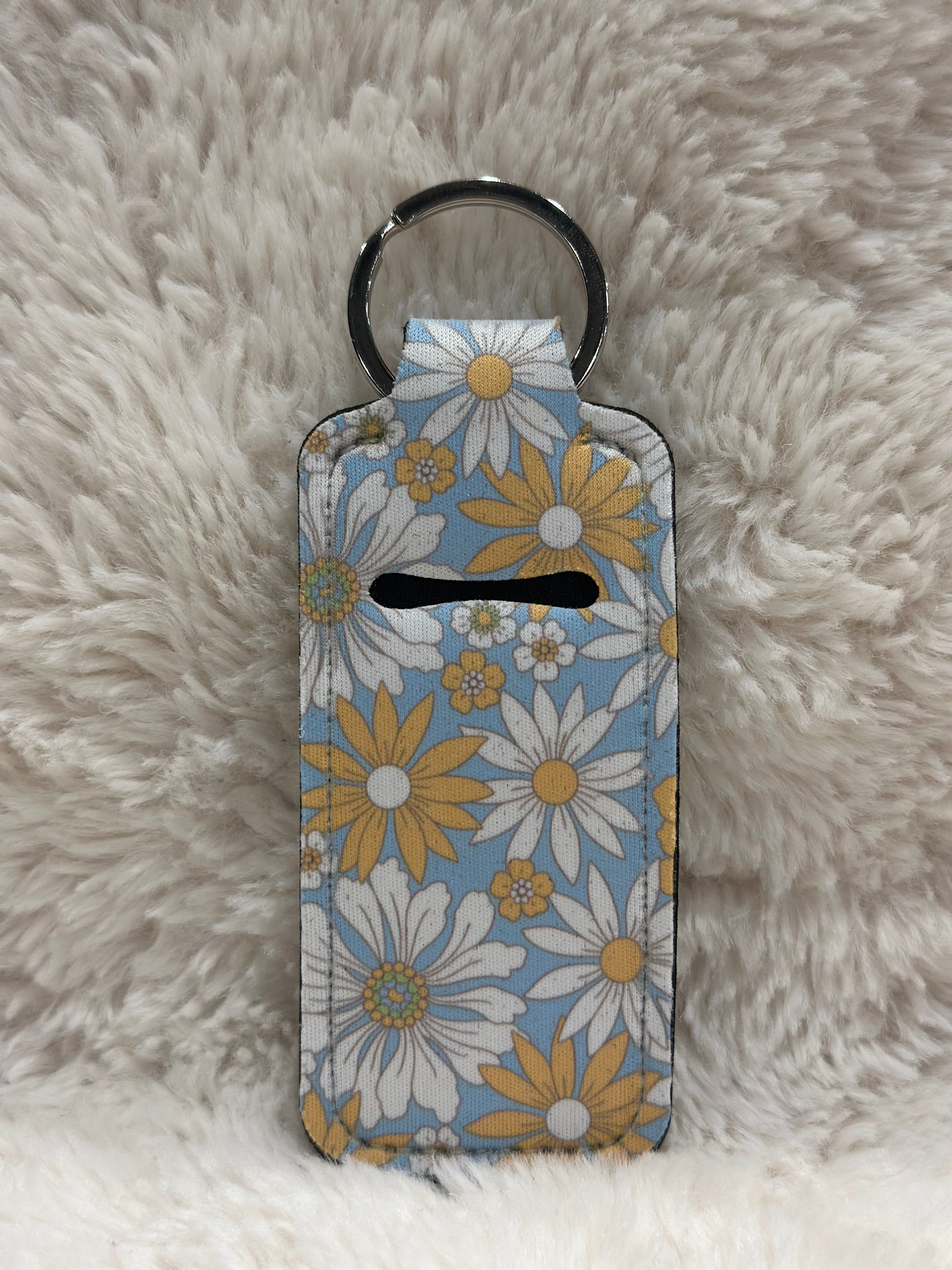 Blue/White Floral Chapstick Holder