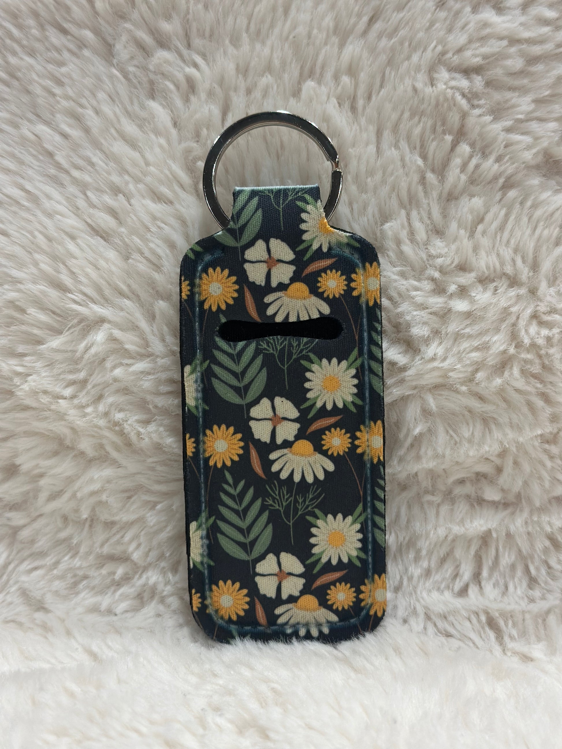 Navy Floral Chapstick Holder