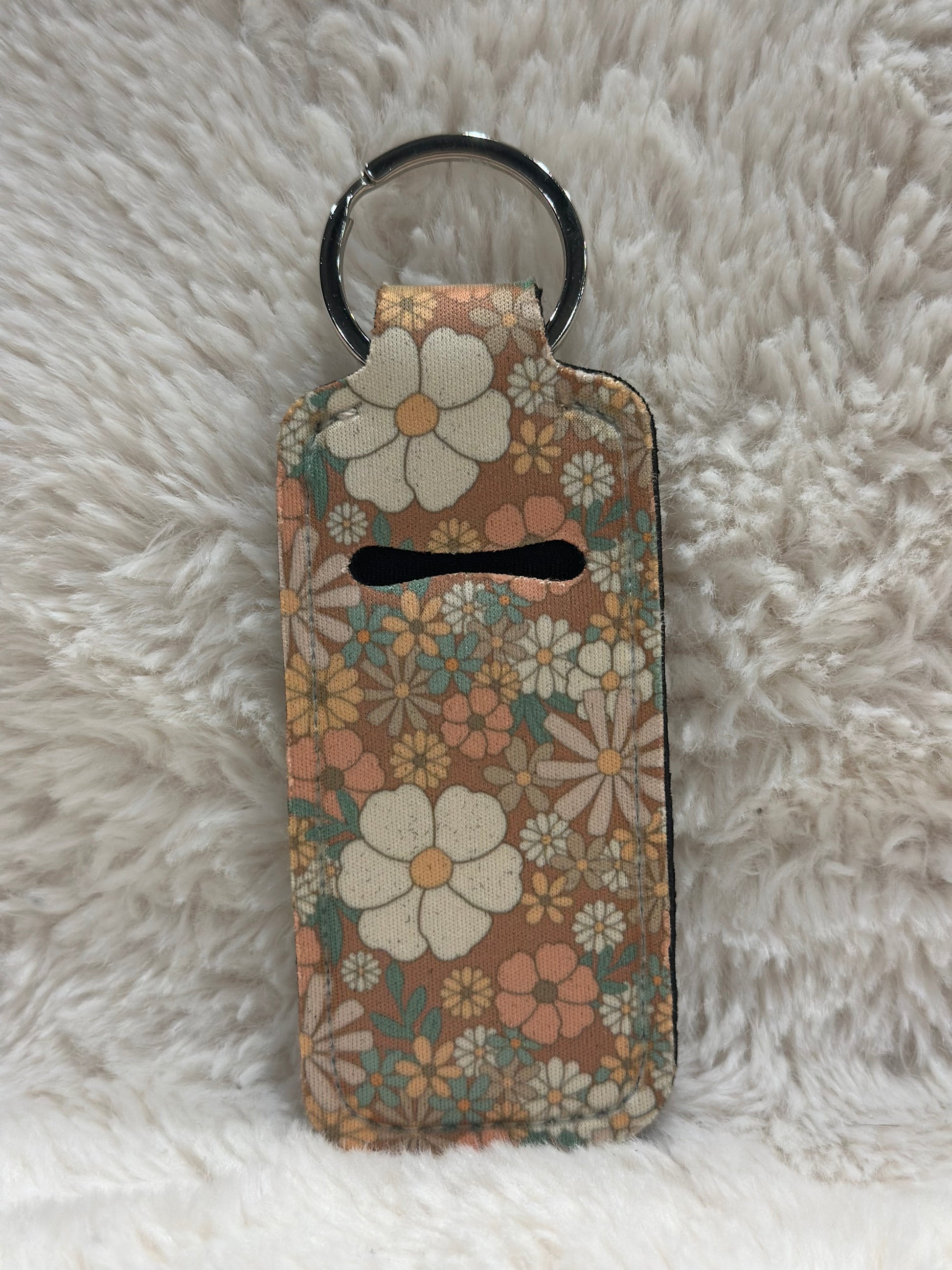 Mauve Floral Chapstick Holder