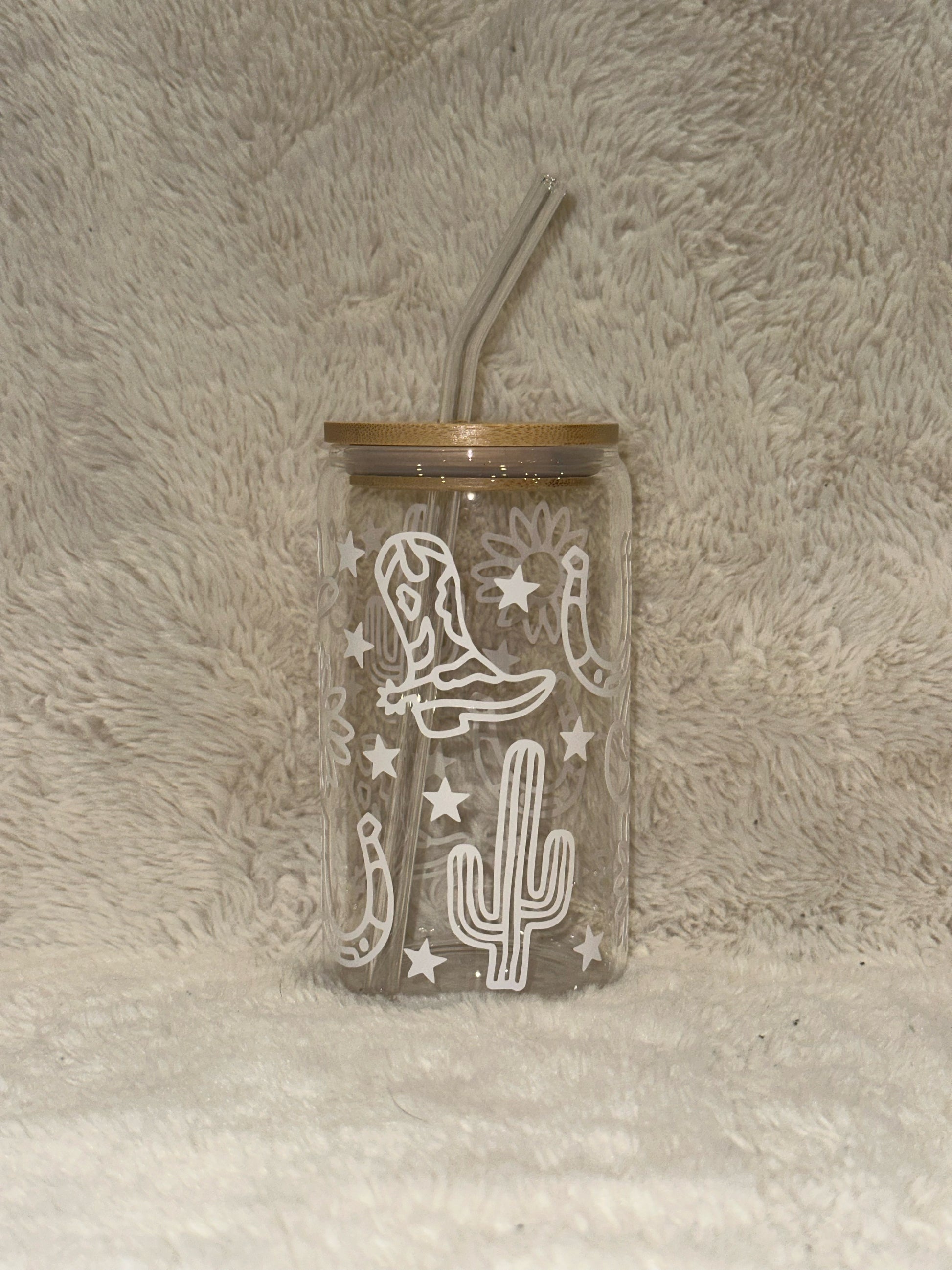 Western 16oz Glass Tumbler