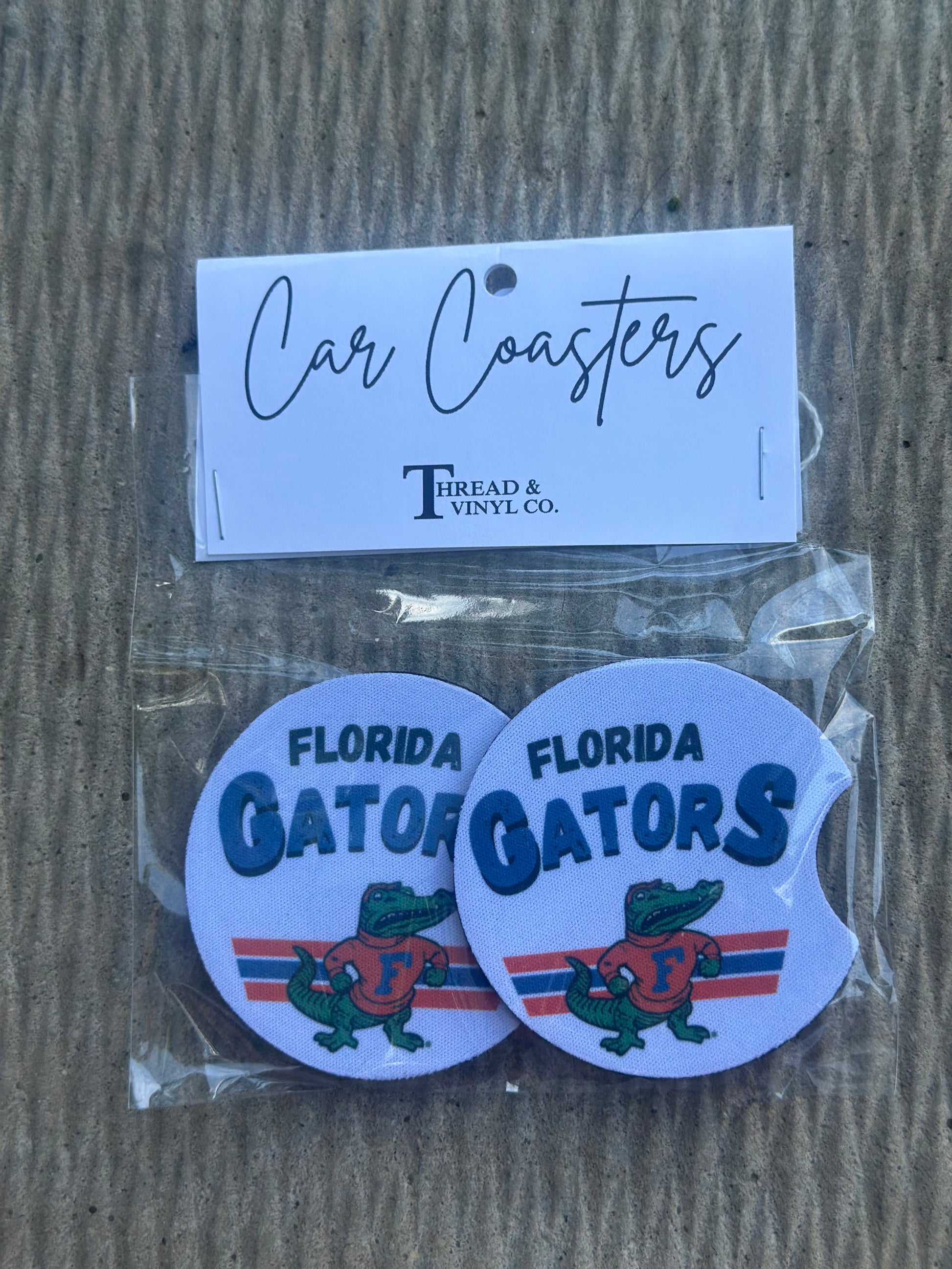 Florida Gators w/ Mascot Car Coasters