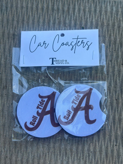 Alabama A Roll Tide Car Coasters