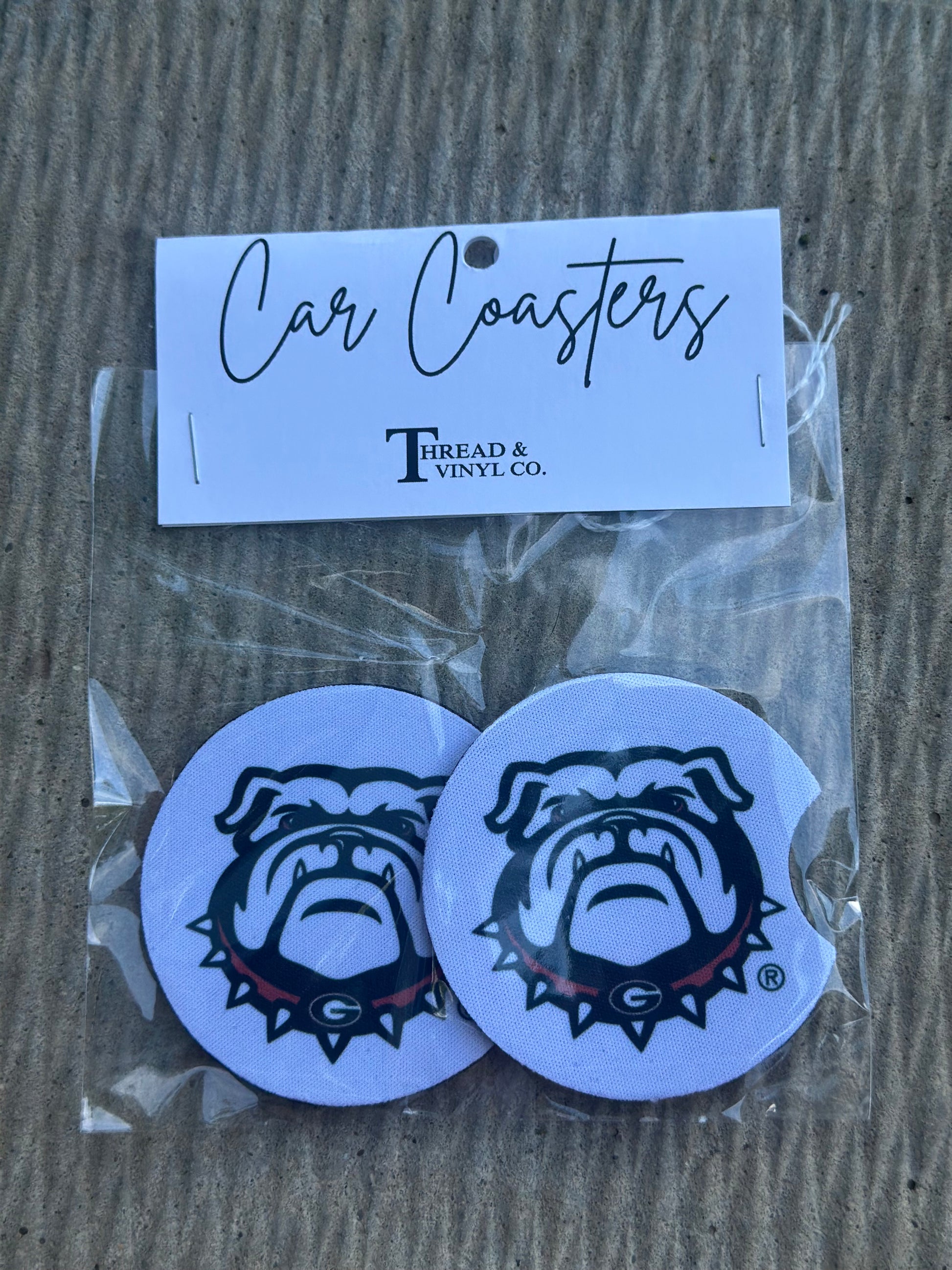 Georgia Bulldogs Mascot Car Coasters