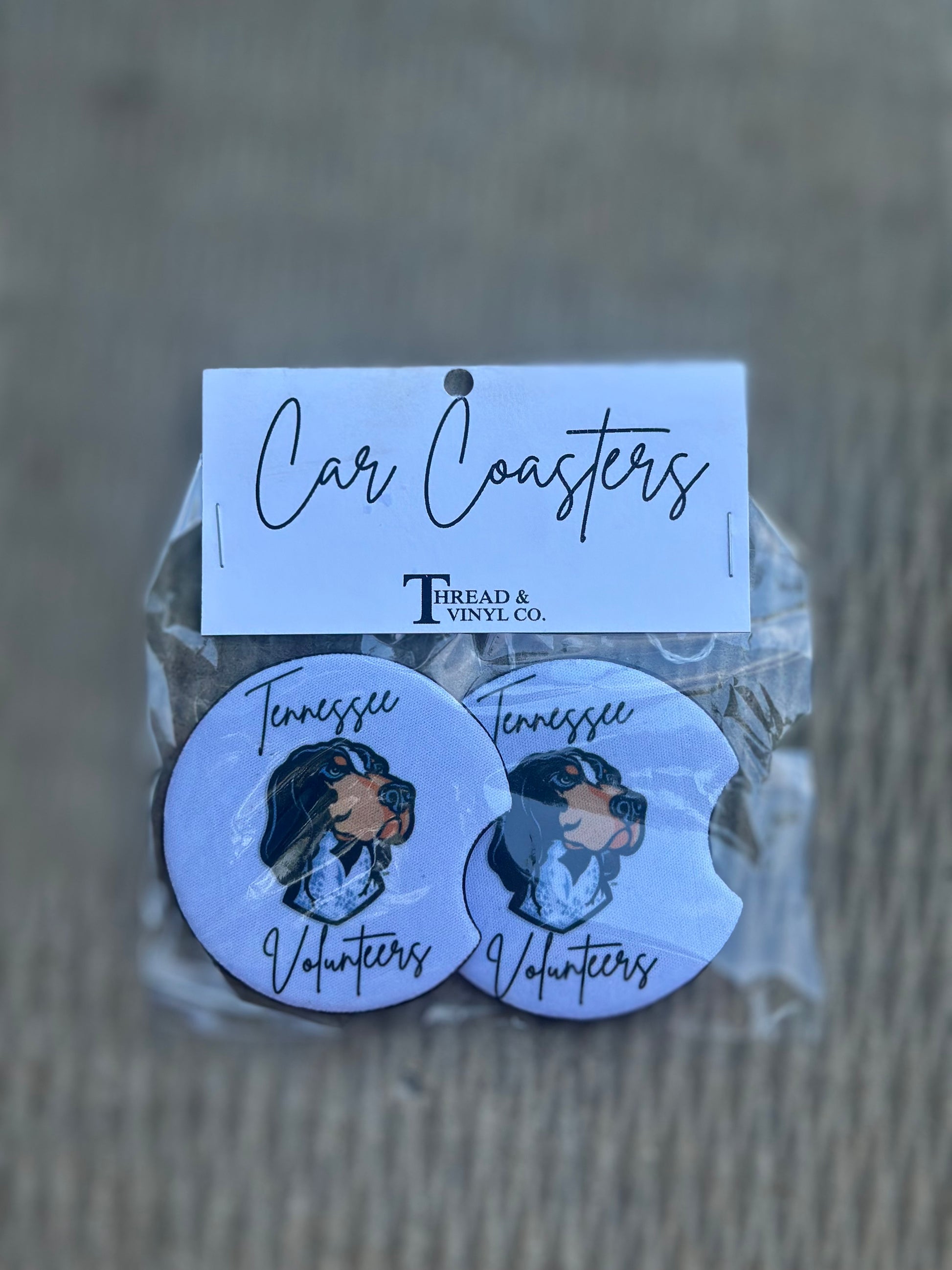 Tennessee Volunteers w/ Smokey Car Coasters