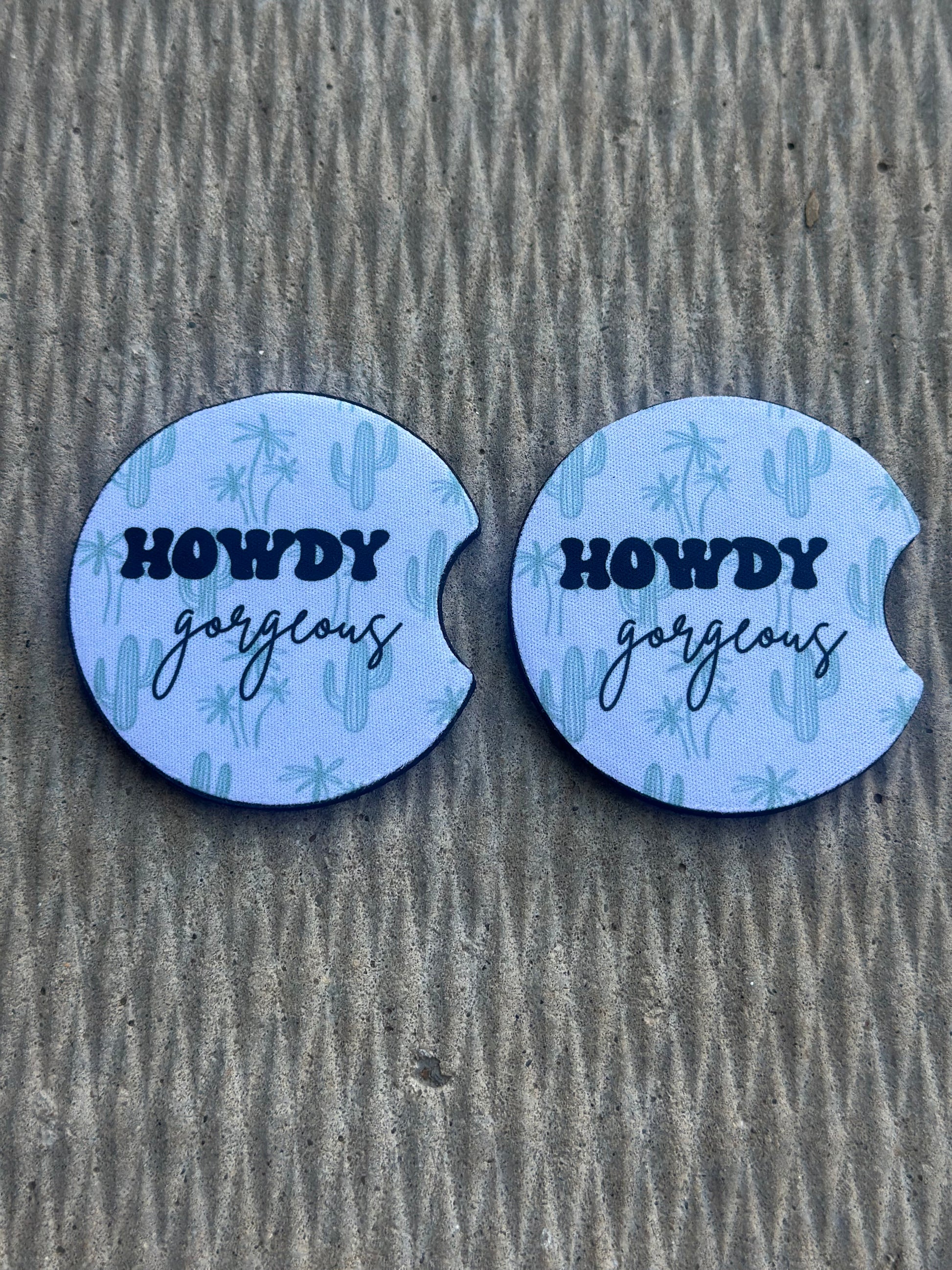 Howdy Gorgeous Car Coasters