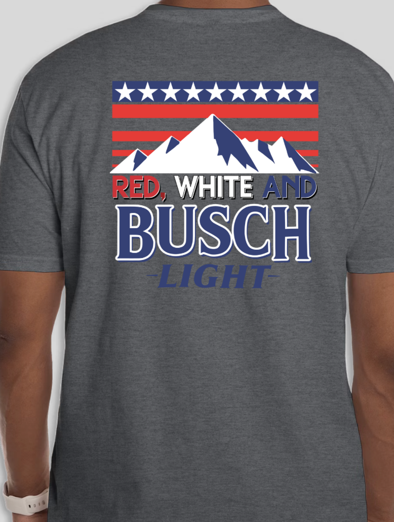 Red White and Busch Light Shirt