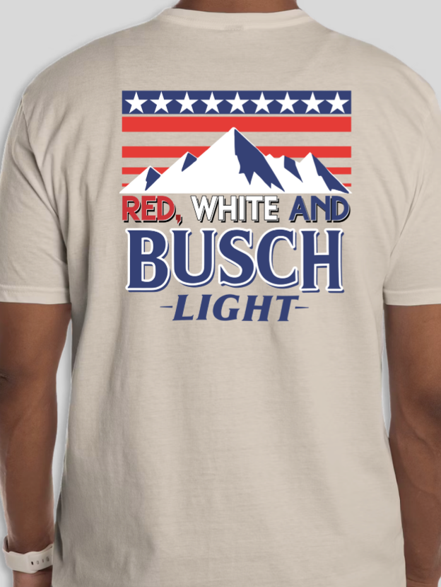 Red White and Busch Light Shirt