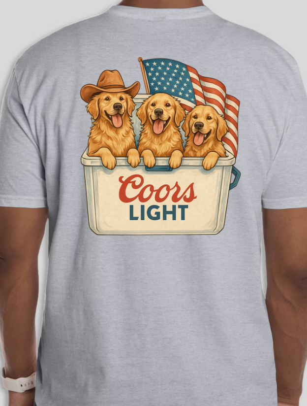 Coors Light Golden Retrievers Shirt