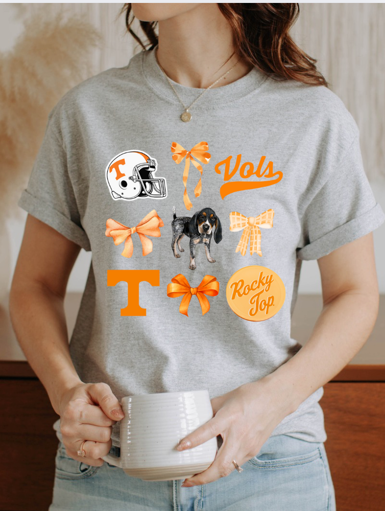Tennessee Volunteers Bow Coquette Shirt